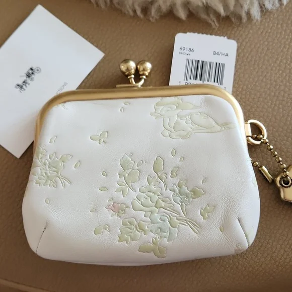Adorable NWT Coach Disney X Bambi Kisslock Wallet 🤍🦌🩷 - Picture 15 of 16
